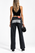 Denim Black & Silver Jeans