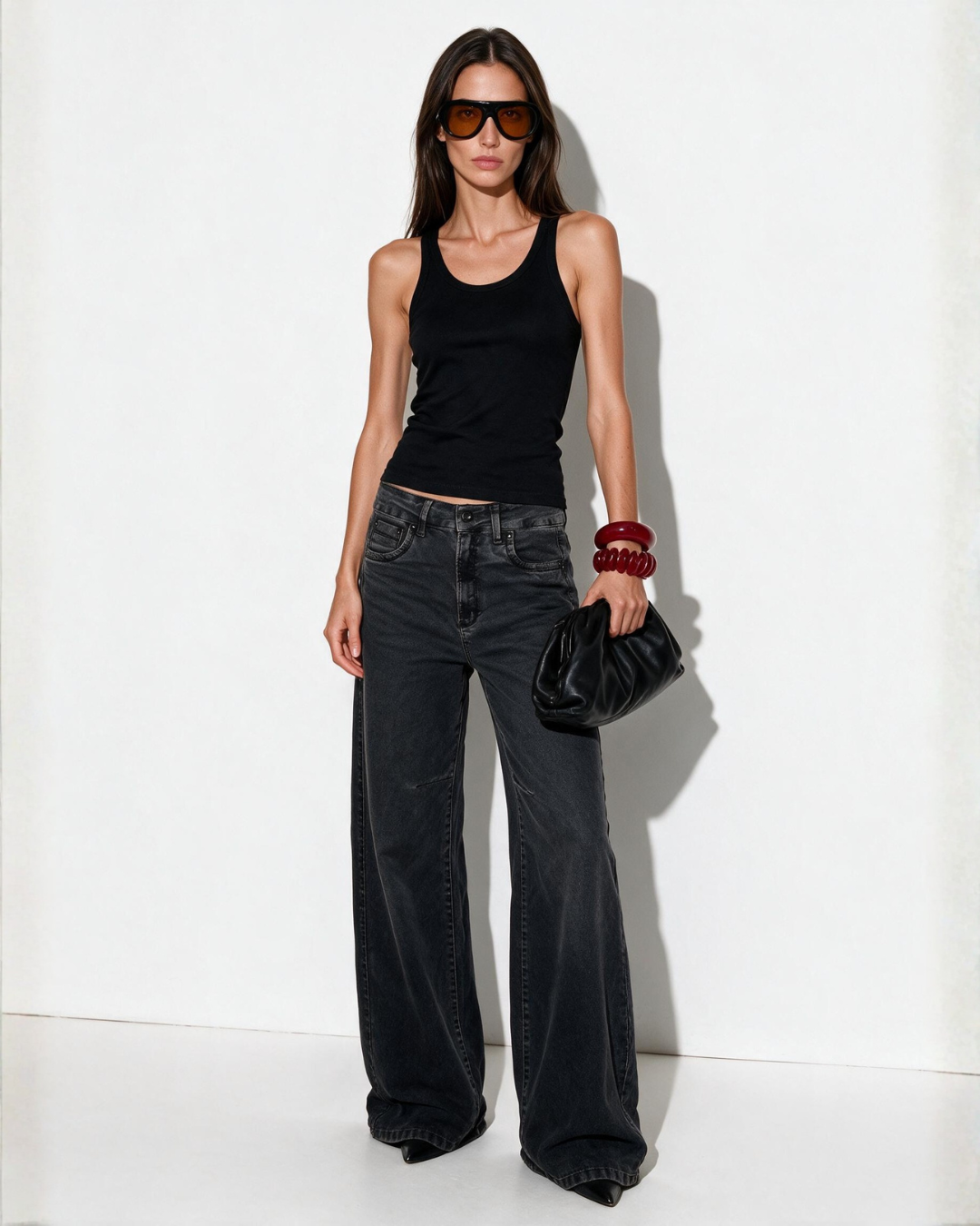 Black Denim Rougge