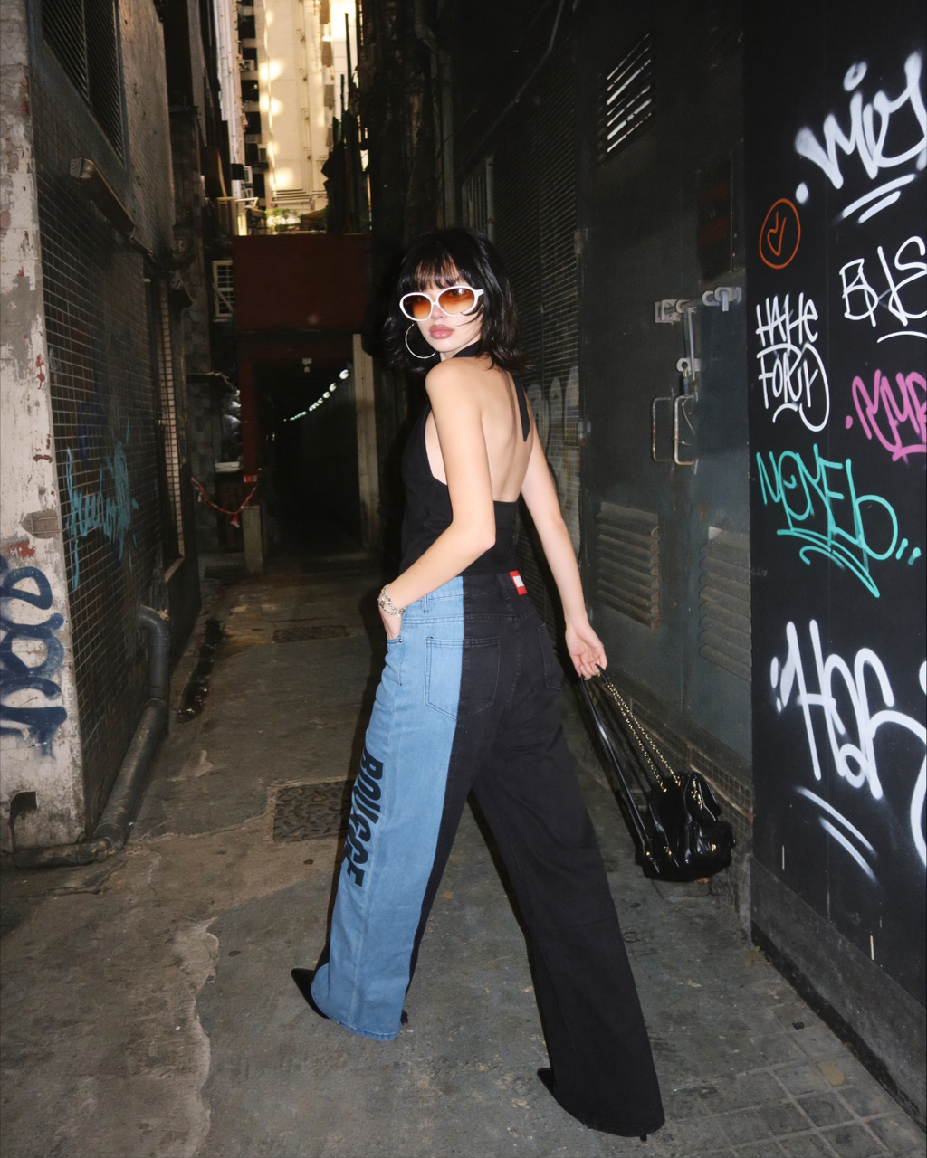 Bicolor Branded Denim image 2