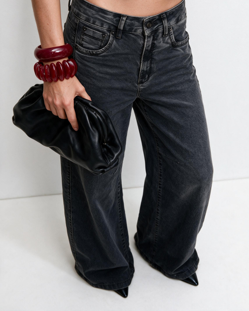 Black Denim Rougge