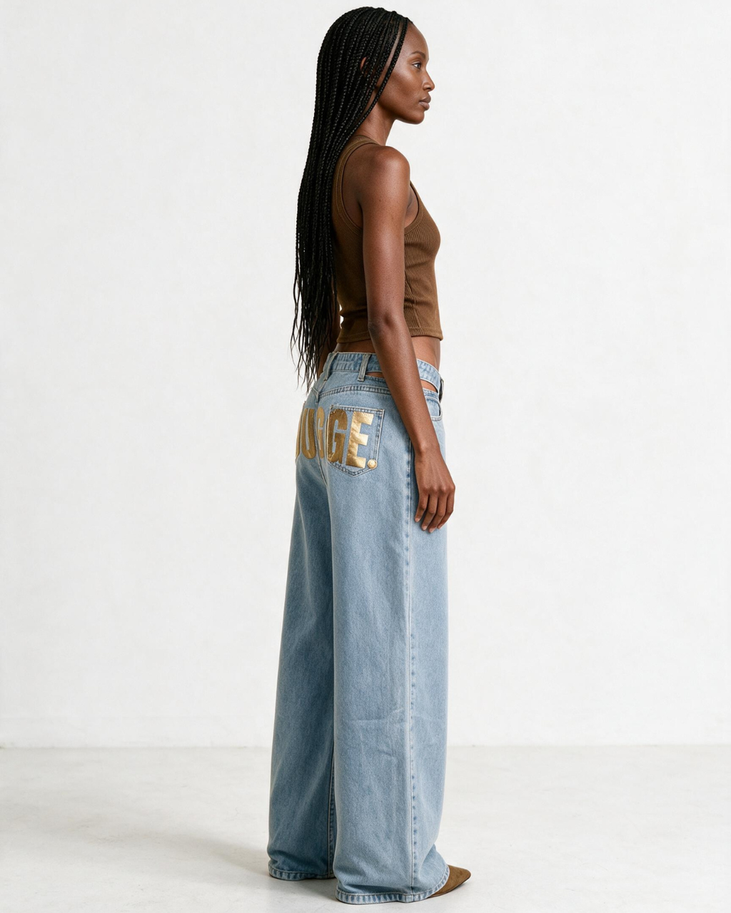Gold Cut Pants
