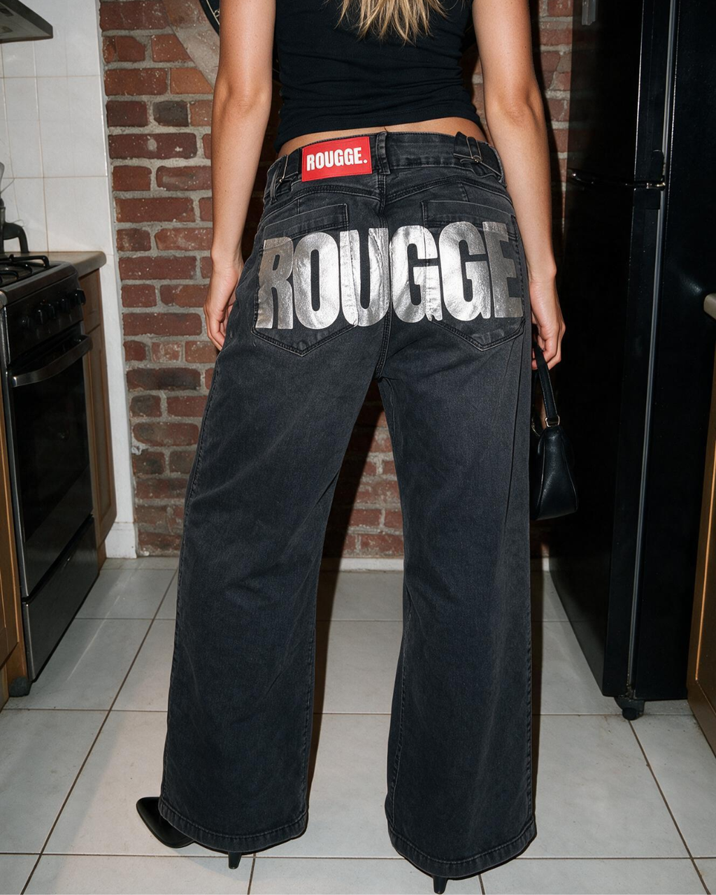 Black Denim Rougge