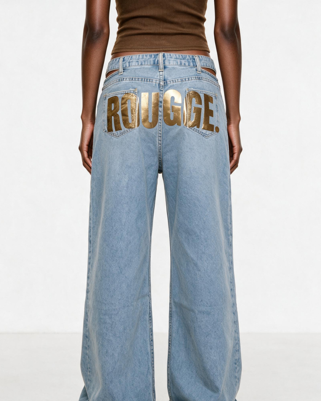 Gold Cut Pants
