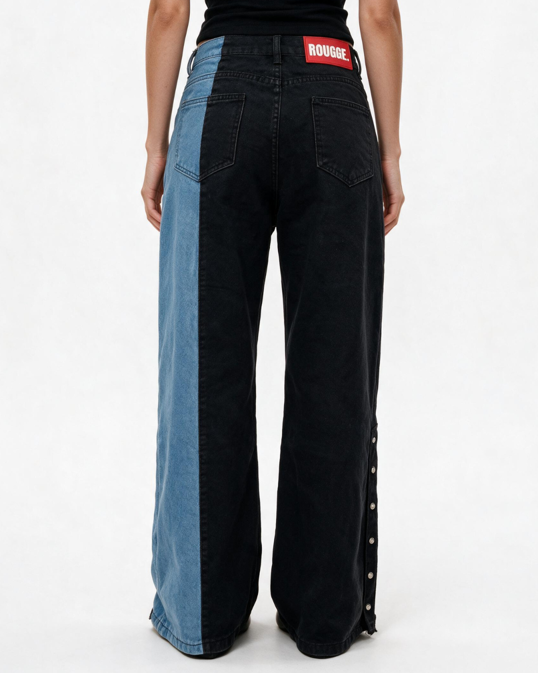 Bicolor Branded Denim