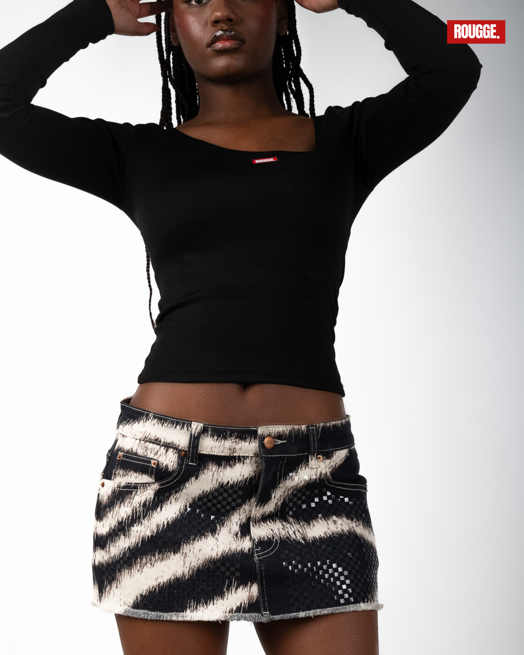 Glitz Zebra Tiny Skirt image 7