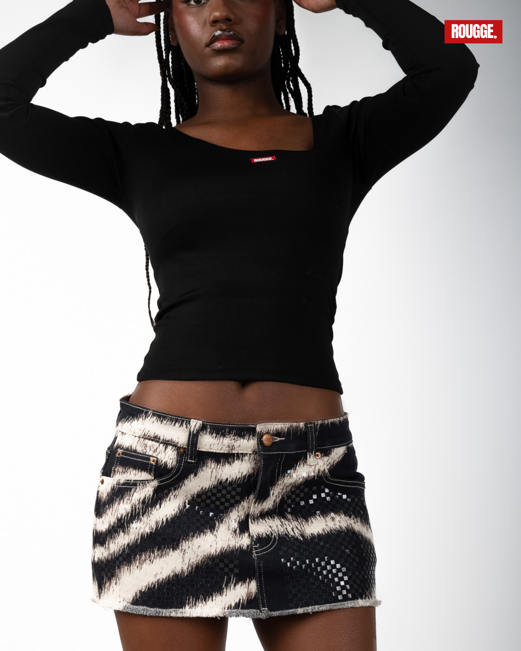 Glitz Zebra Tiny Skirt image 7
