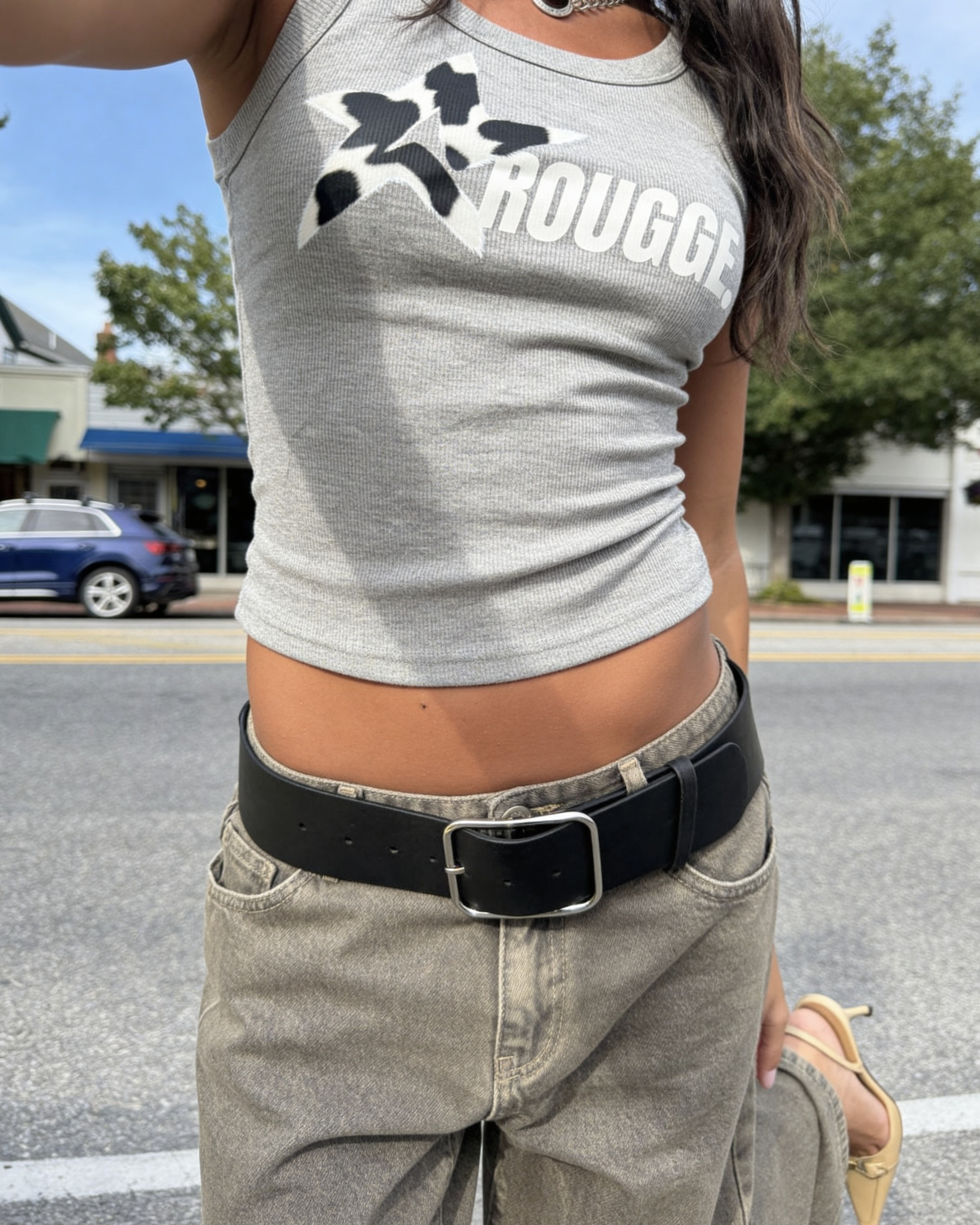 Cow Star Tank Top Rougge image 3