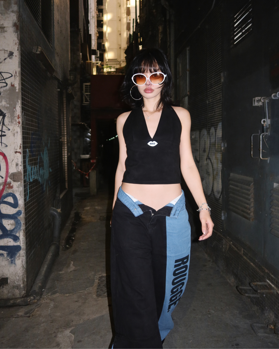 Bicolor Branded Denim image 6